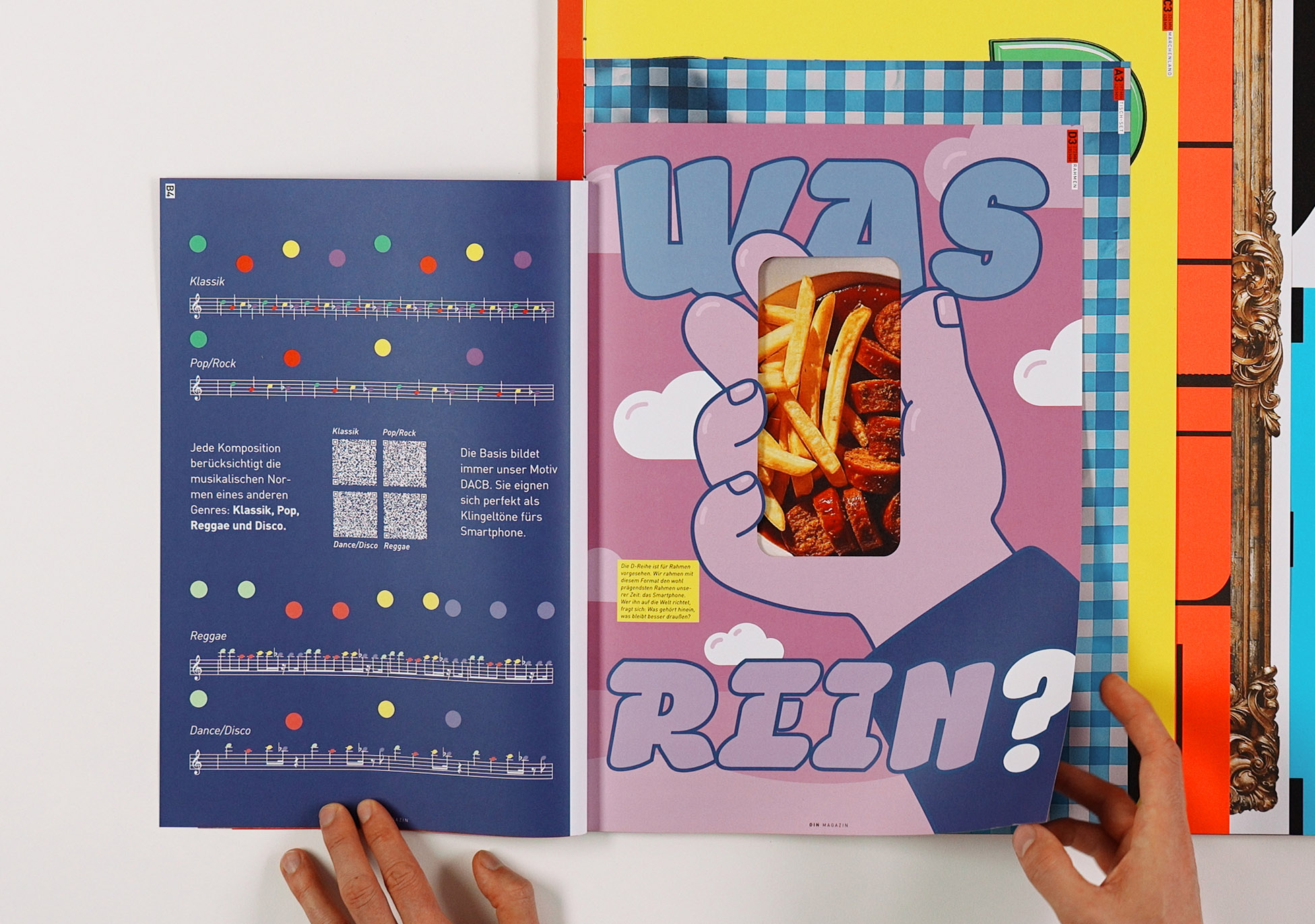 A page view of the DIN magazine