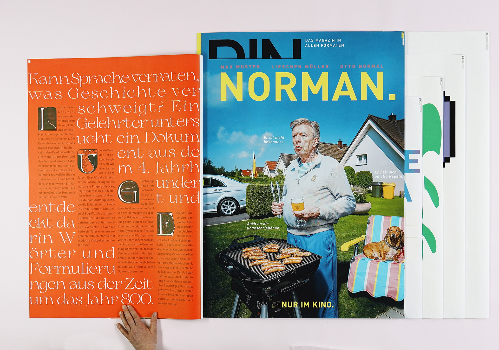 A page view of the DIN magazine