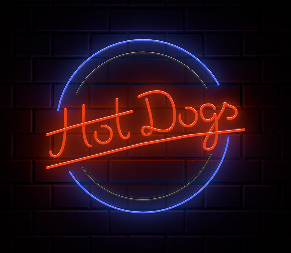 a neon sign design