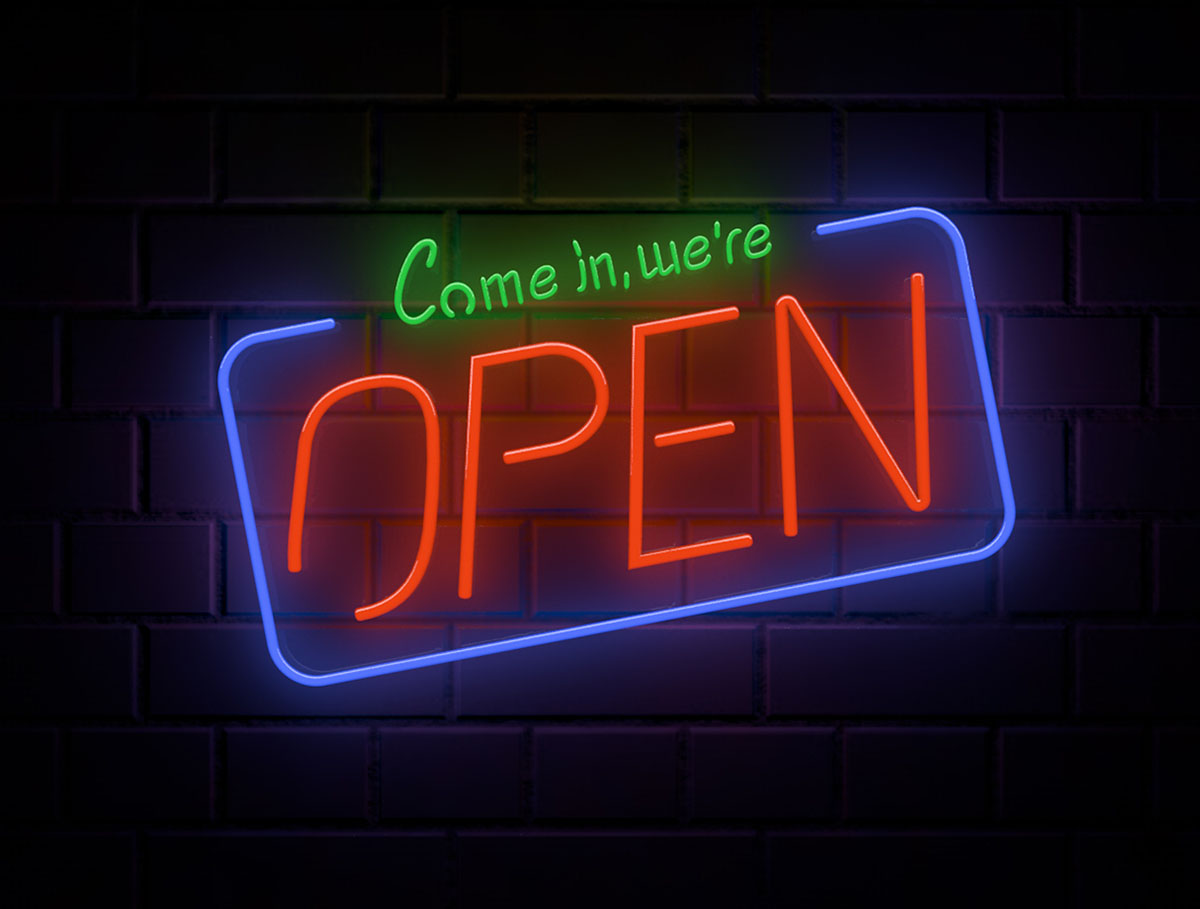 a neon sign design