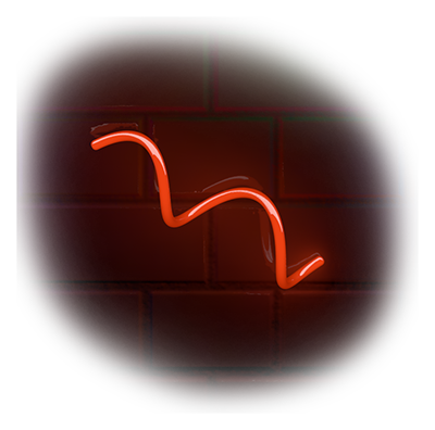 a decorative neon sign design