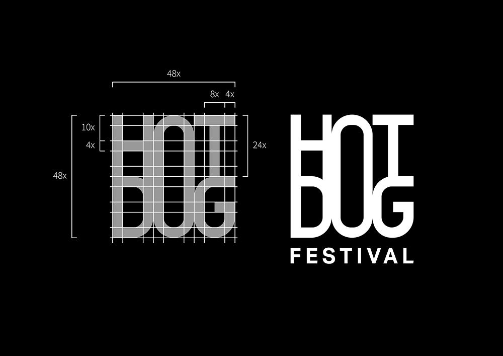 the construction of the logo